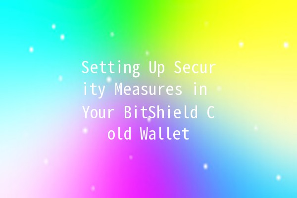 Setting Up Security Measures in Your BitShield Cold Wallet 🔐💰