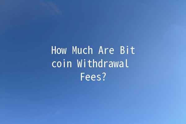 How Much Are Bitcoin Withdrawal Fees? 💰🚀