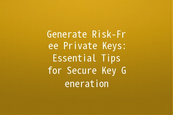 Generate Risk-Free Private Keys: Essential Tips for Secure Key Generation 🔑💻