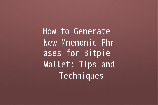 How to Generate New Mnemonic Phrases for Bitpie Wallet: Tips and Techniques 🔑💰 How to Generate New Mnemonic Phrases for Bitpie Wallet: Tips and Techniques 🔑💰
