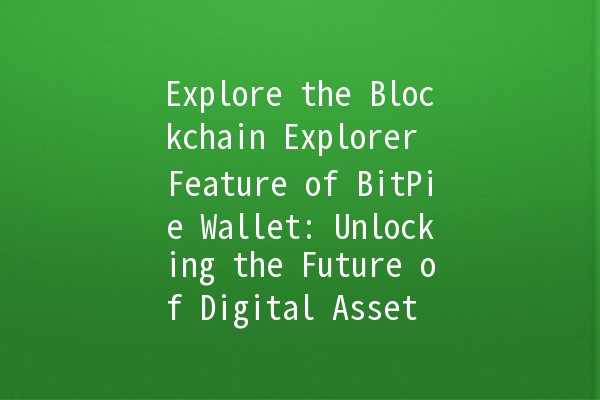 Explore the Blockchain Explorer Feature of BitPie Wallet: Unlocking the Future of Digital Asset Management 🌐💰