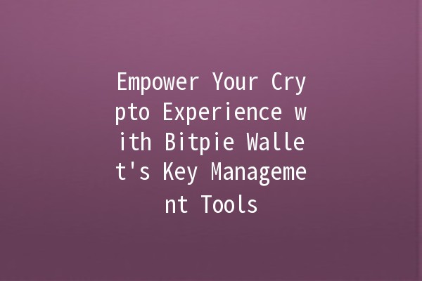 Empower Your Crypto Experience with Bitpie Wallet's Key Management Tools 🔑✨